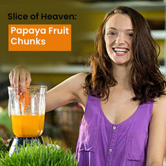 Papaya fruit chunks