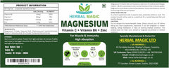 Magnesium With Vitamin C, B6 & Zinc Capsules