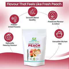 Freeze Dried Peach Powder for Smoothies & Baking | 100g