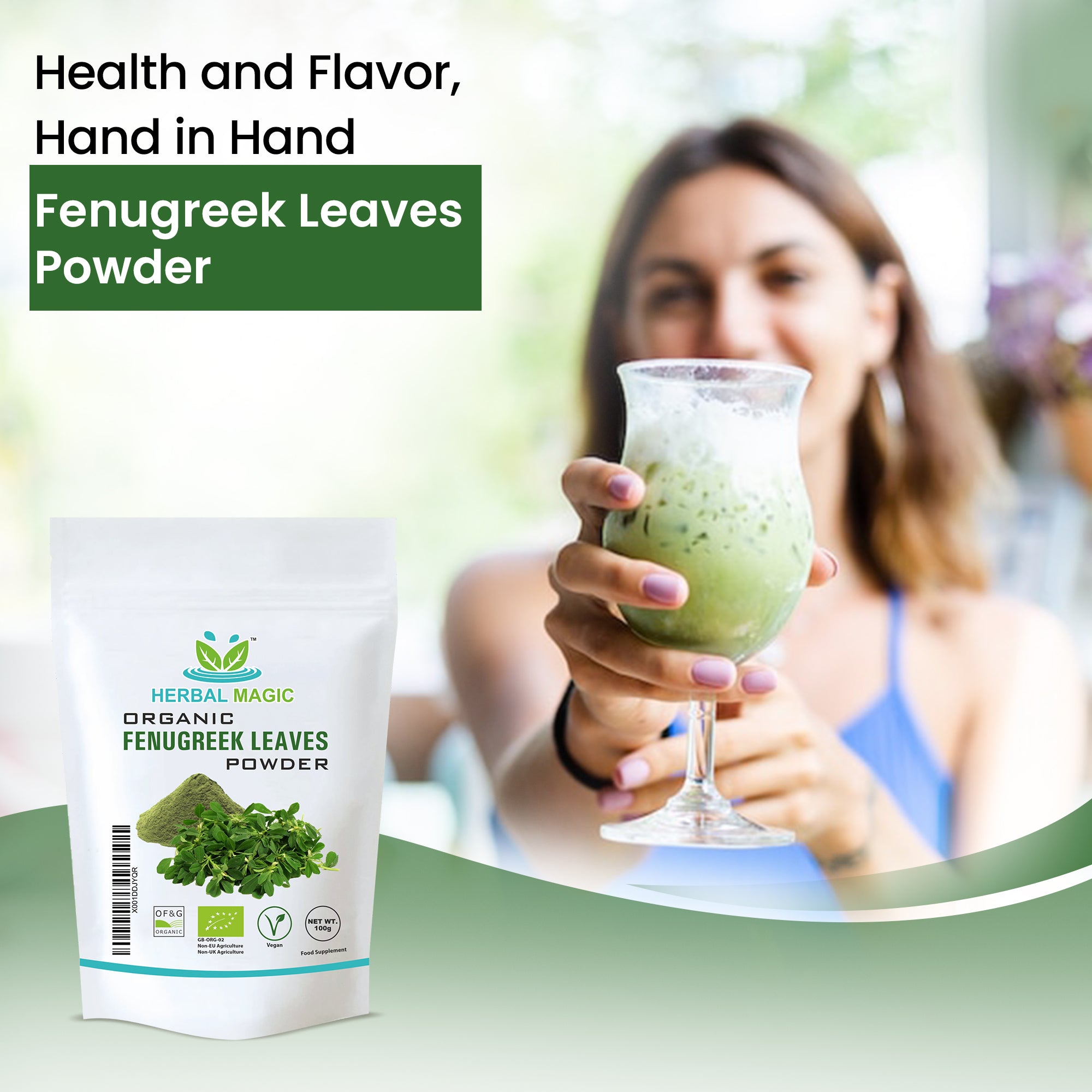 Organic Fenugreek Leaves Methi Powder