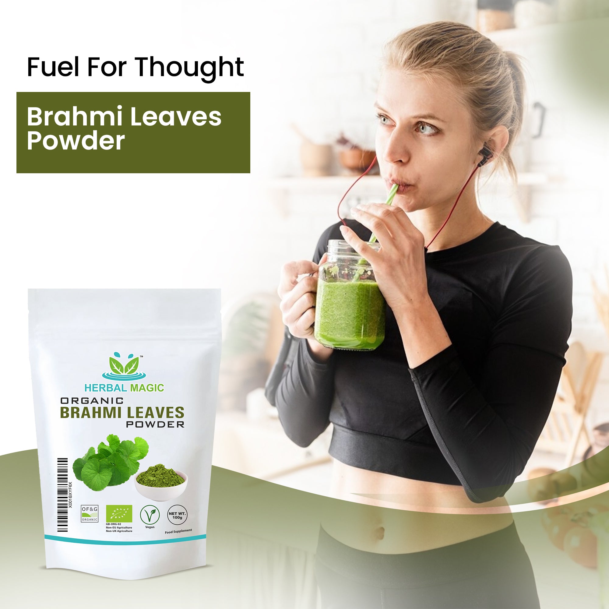 Organic Brahmi Leaves Powder
