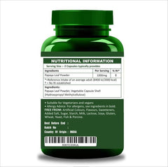 Natural Papaya Leaf Veg Capsules