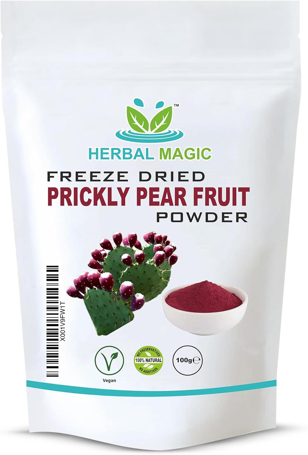 Freeze dried prickly pear powder