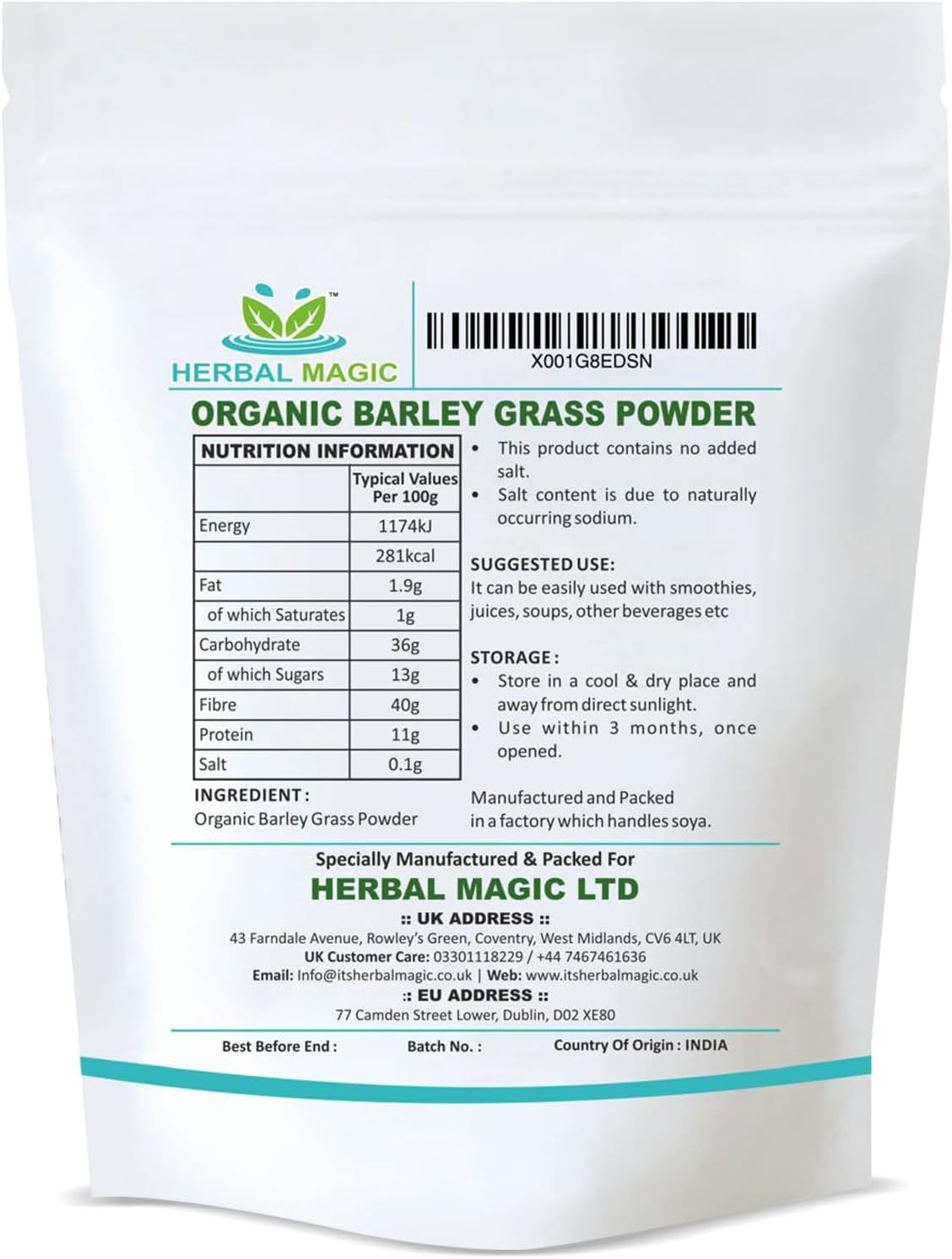 Organic Barley Grass Powder