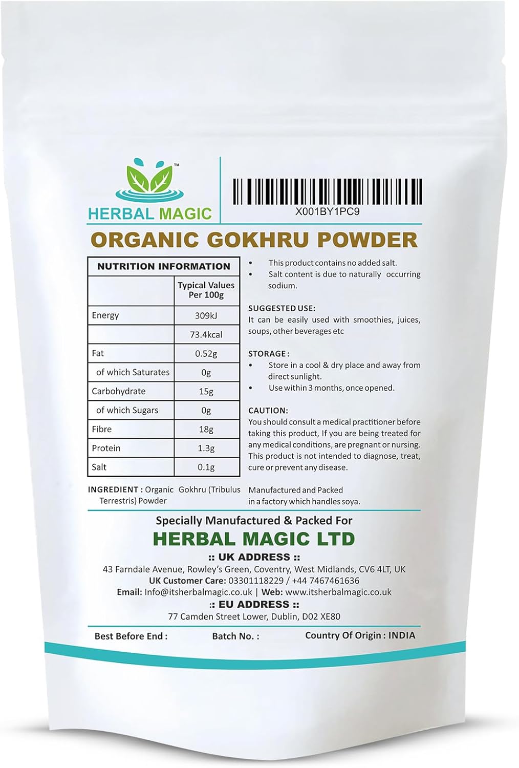 Organic Gokhru Powder
