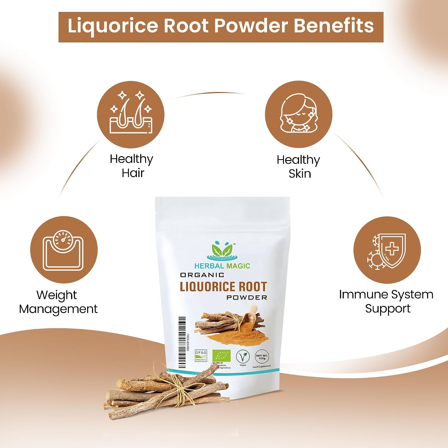 Organic Licorice Root Powder | Mulethi Skin & Hair Mask