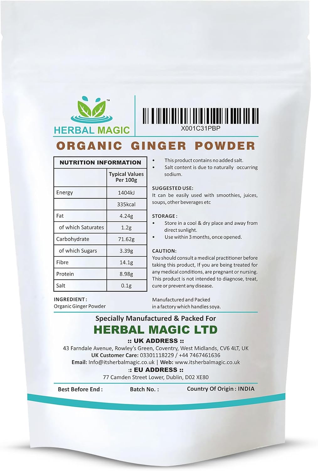 Organic Ginger Powder