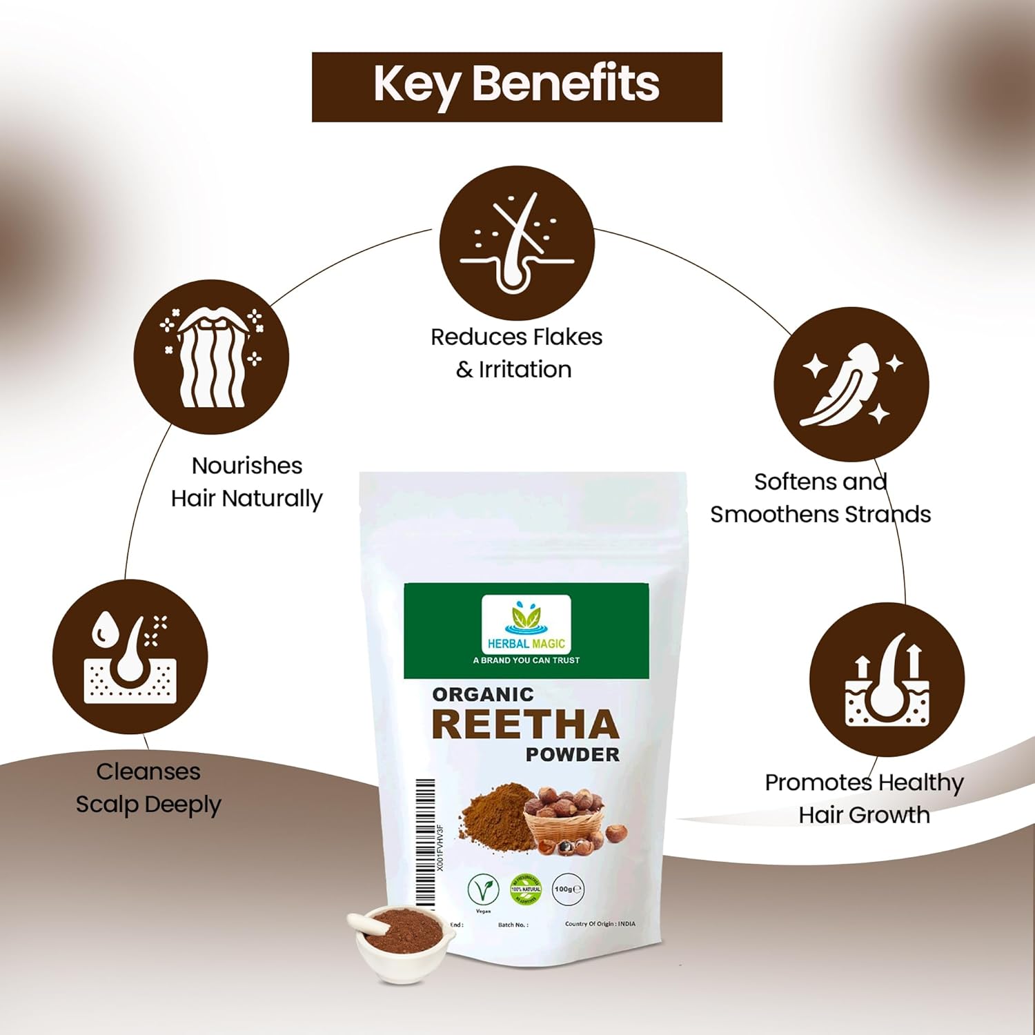 Organic Reetha Powder