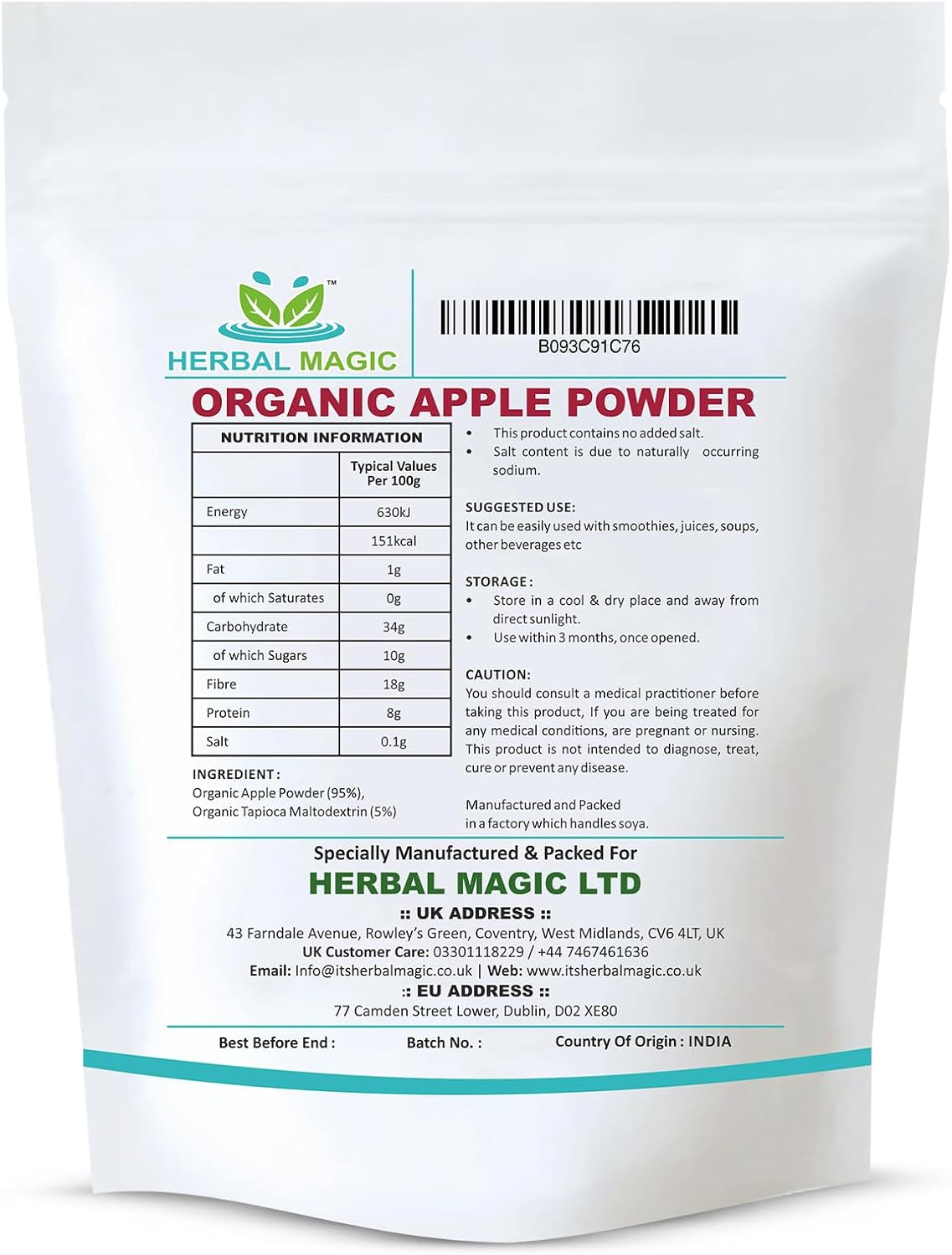 Organic Apple Powder