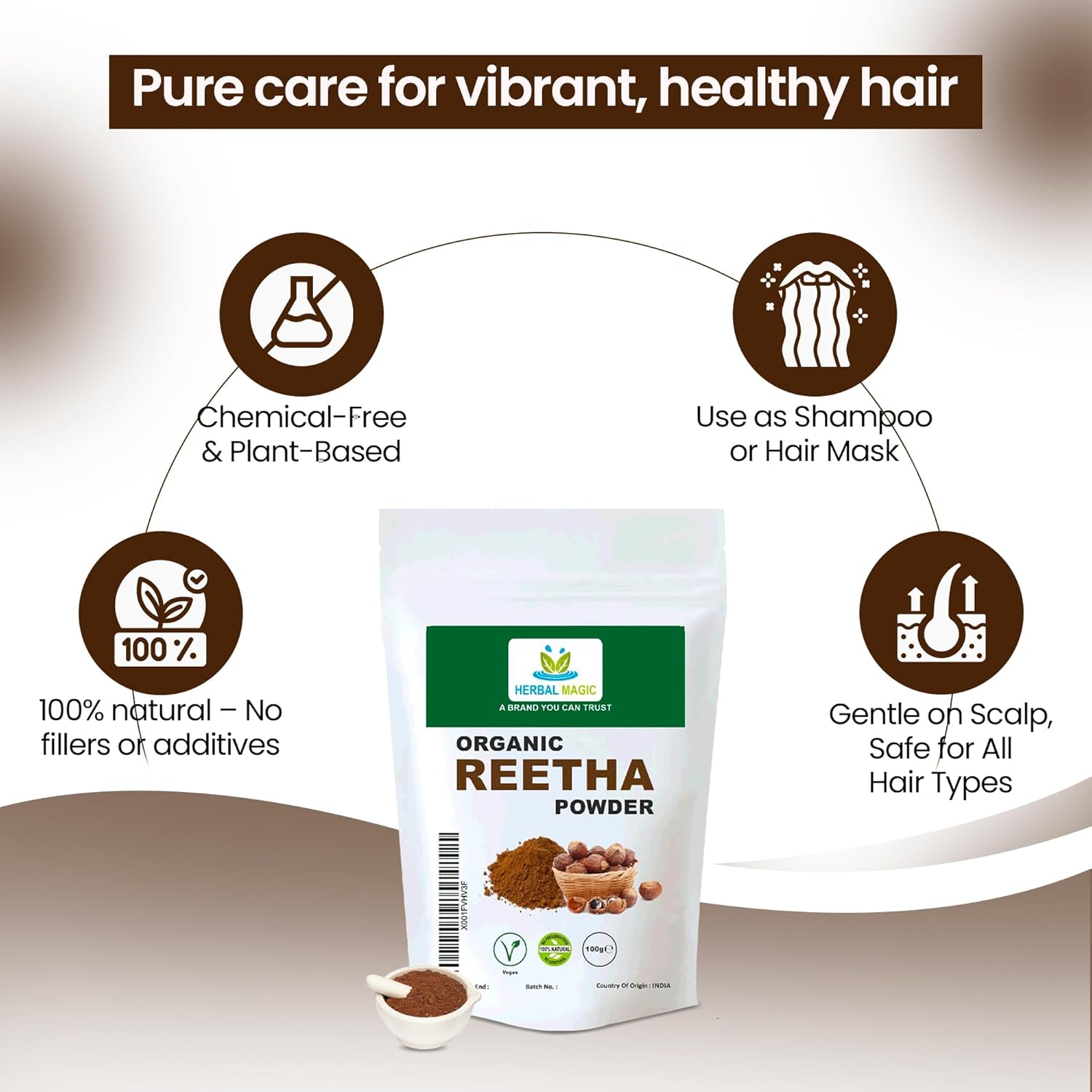 Organic Reetha Powder