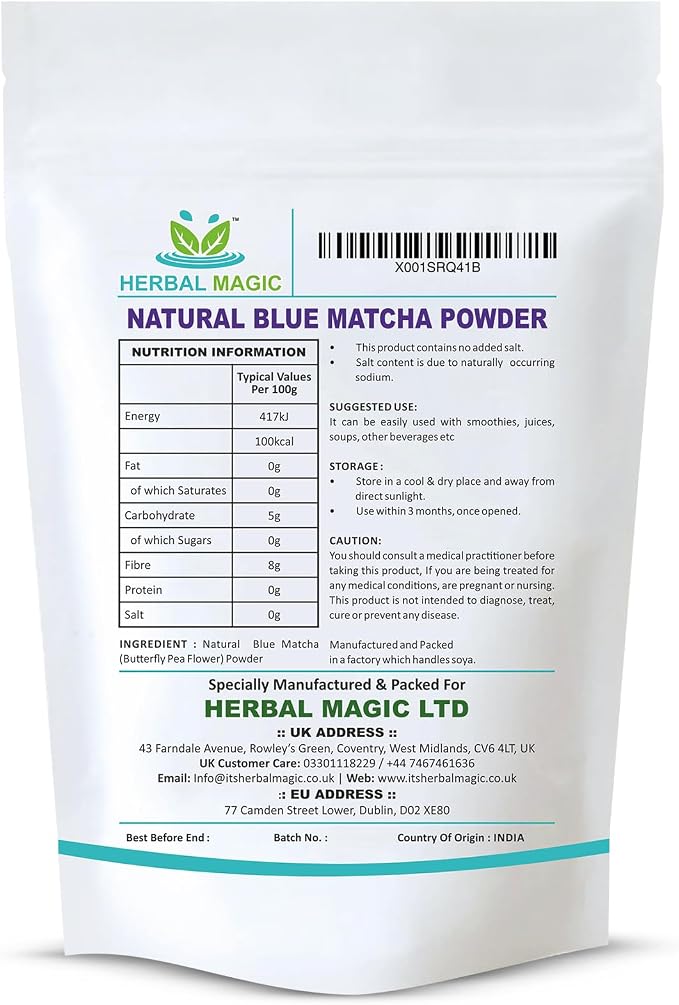 Natural Blue Matcha Powder (Butterfly Pea)