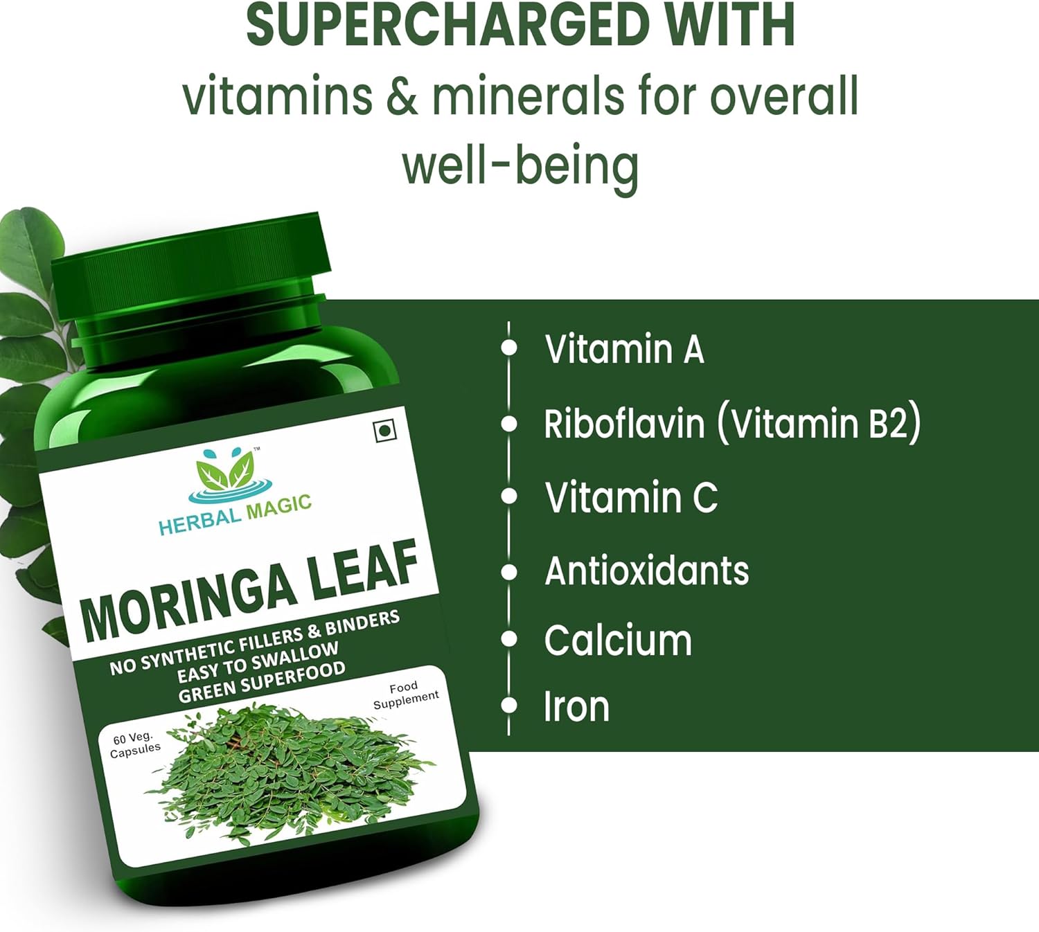 Moringa Leaves Powder Capsules
