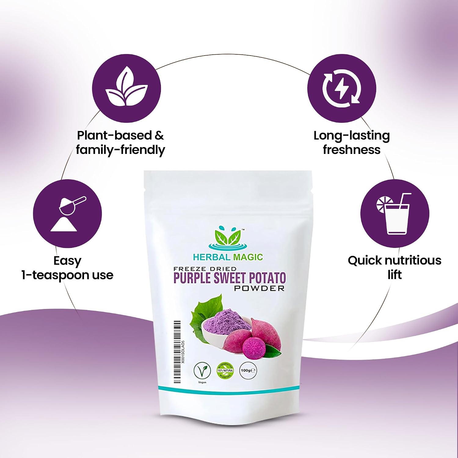 Natural Freeze-dried Purple Potato Powder