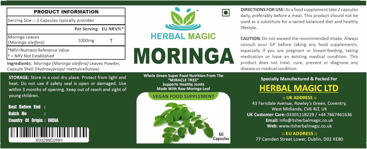 Moringa Leaves Powder Capsules