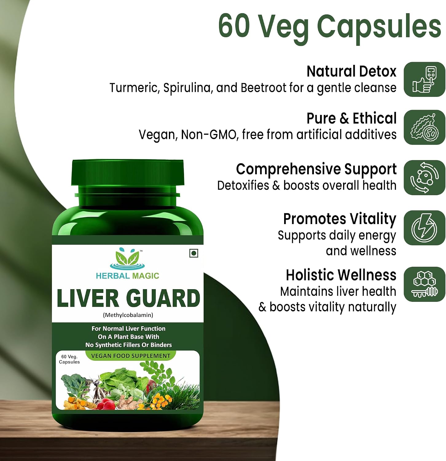 Liver Guard Vegan Food Supplement Capsules