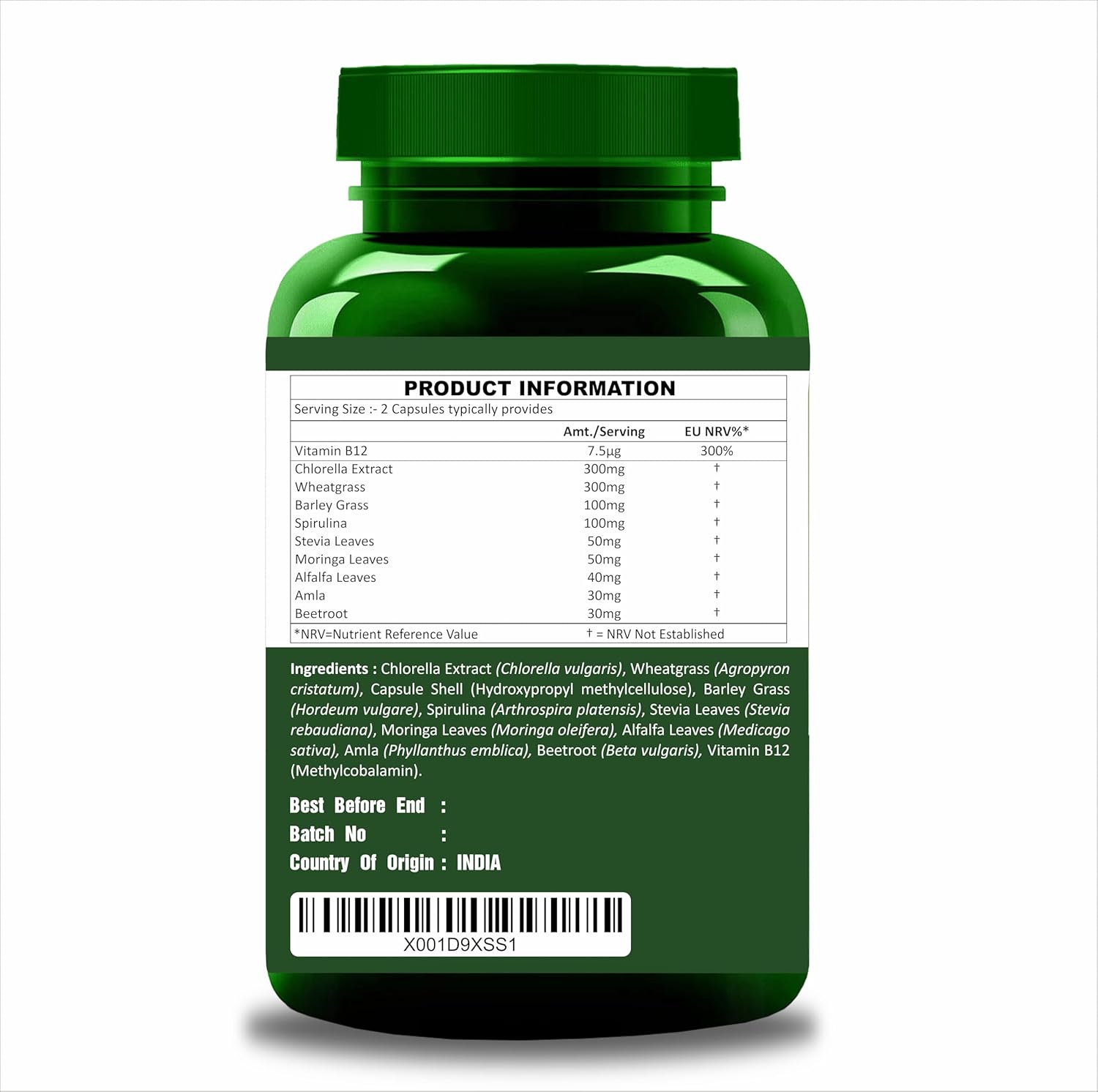 Plant Based  Vitamin B12 60 Veg Capsules