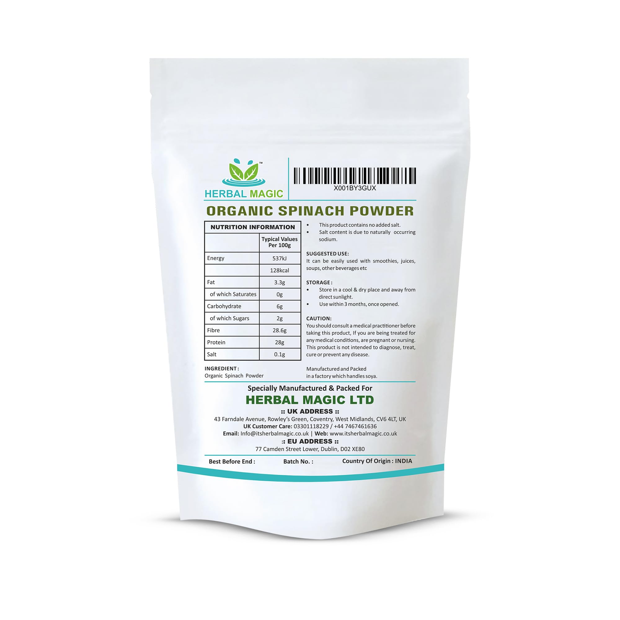 Organic Spinach Leaves Powder