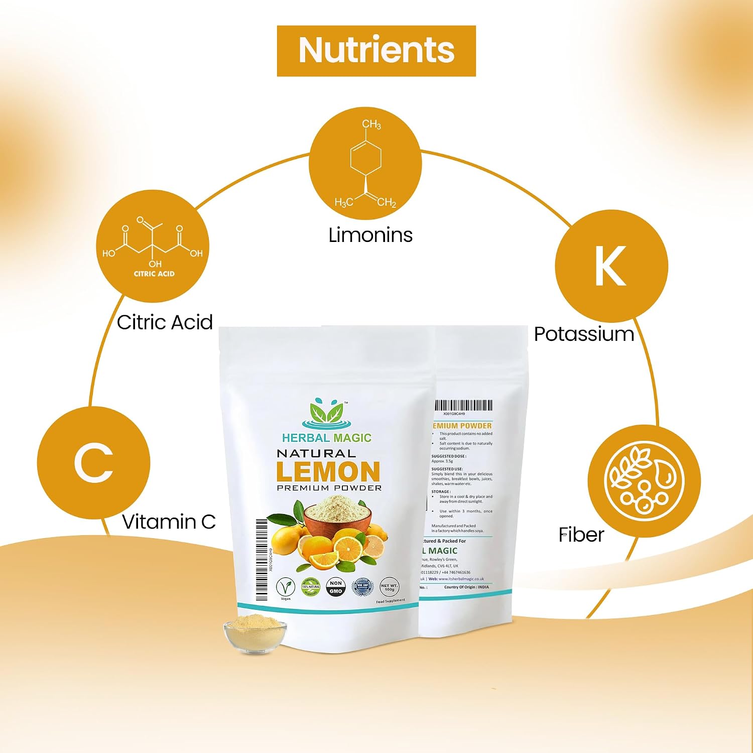 Organic Lemon juice Powder