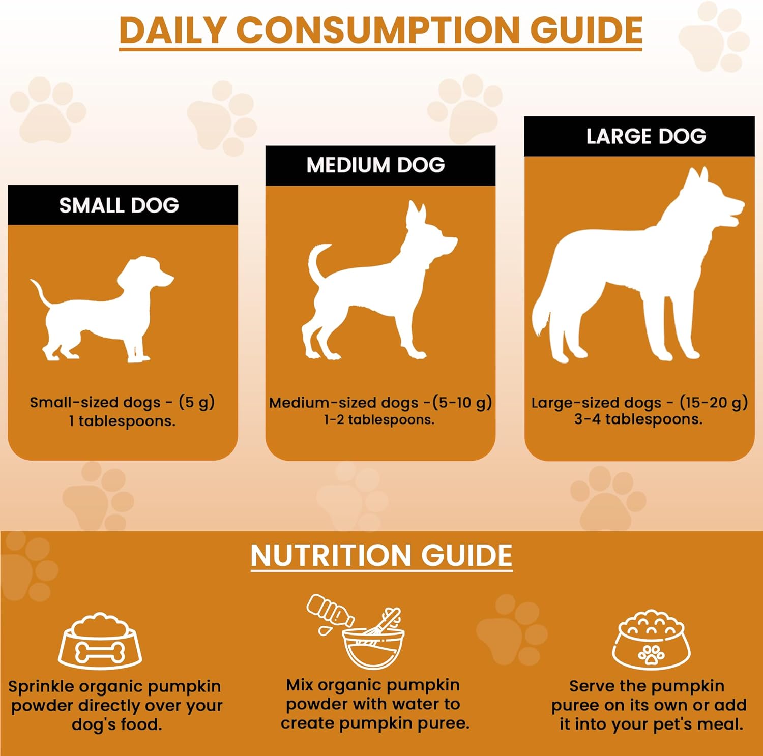 Organic Pumpkin Powder 200g for Dog, Cat & Horse