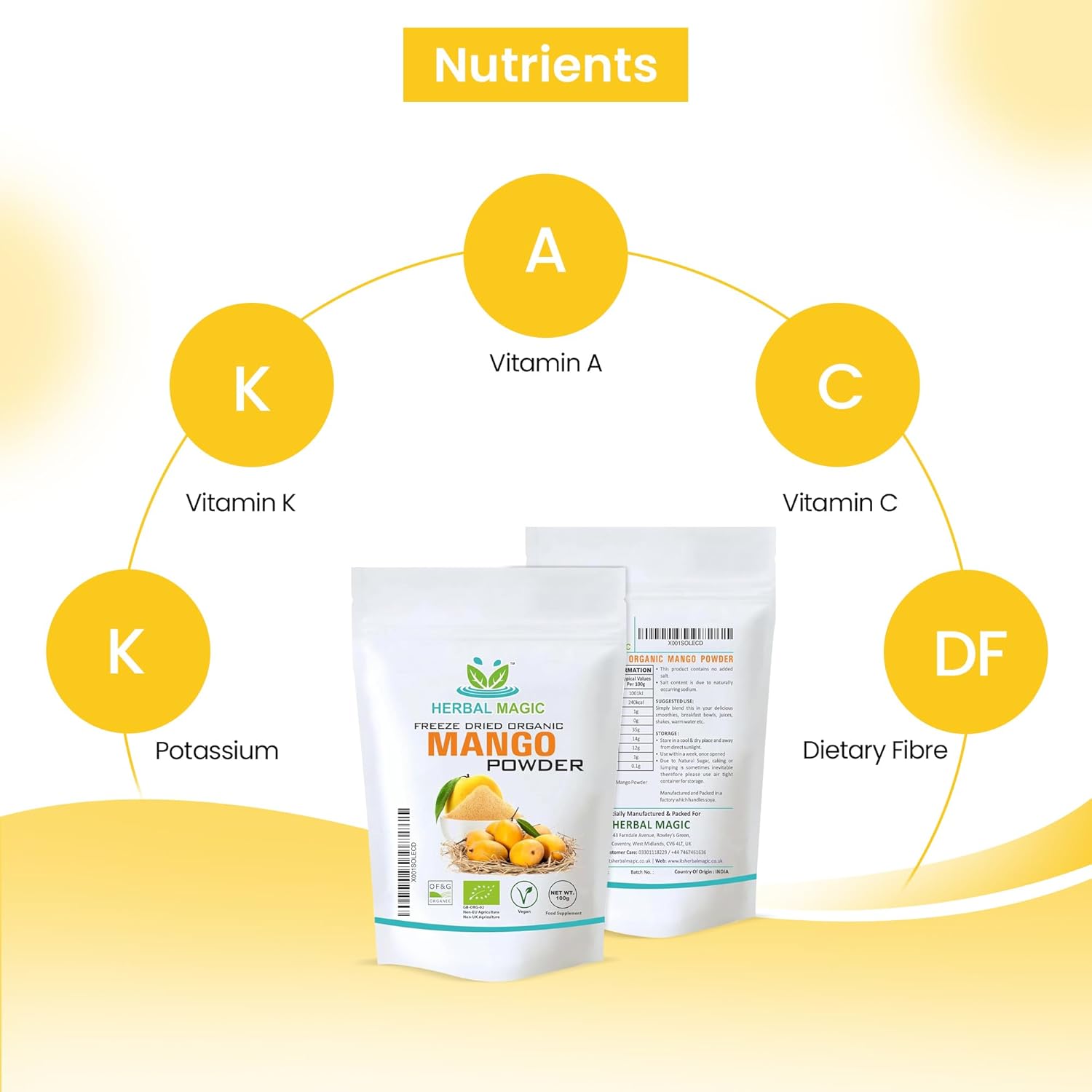 Natural Freeze dried Mango Powder
