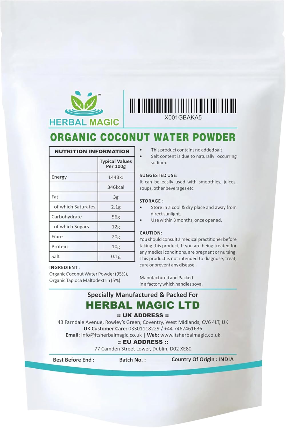 Organic Coconut Water Powder