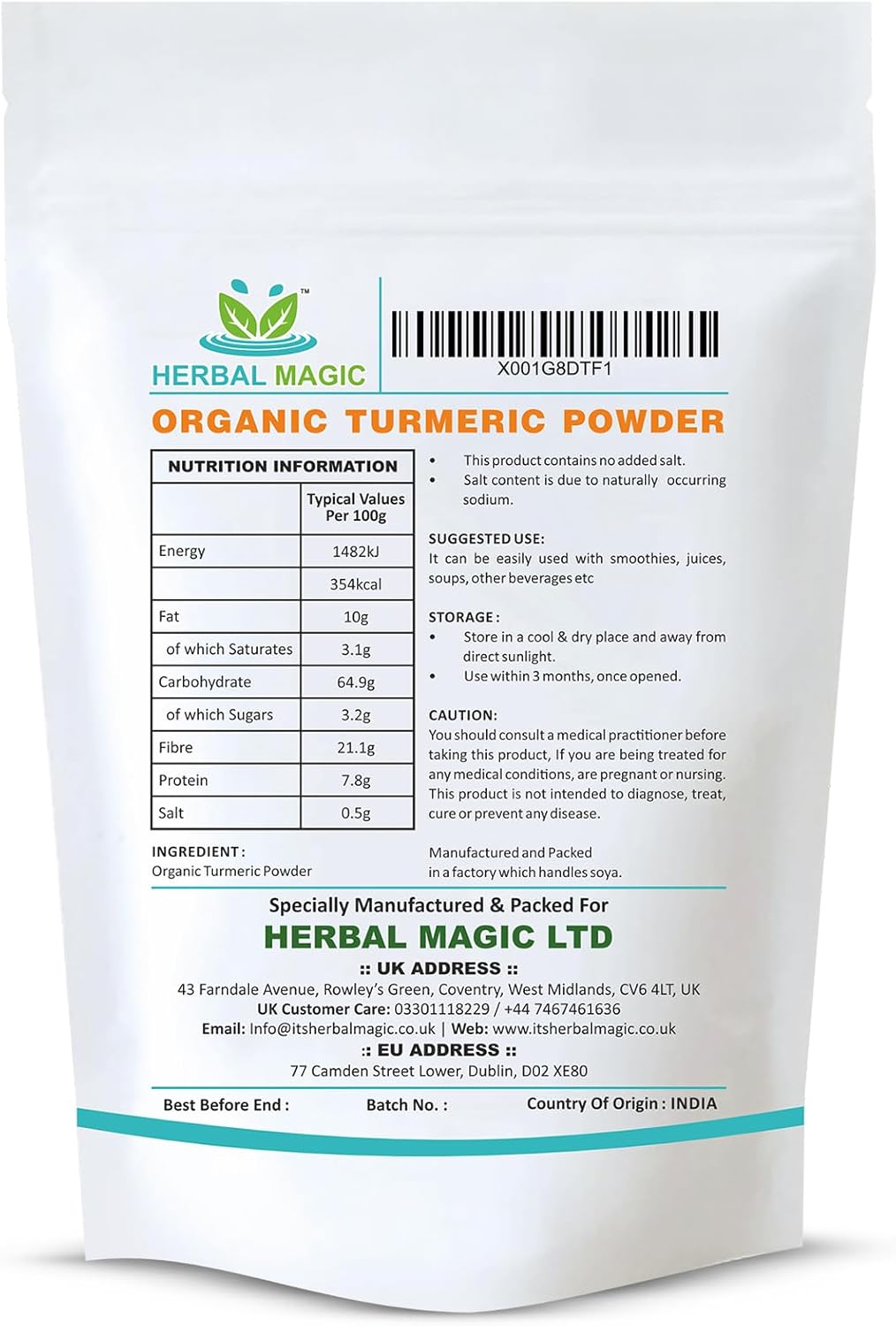Organic Turmeric Powder