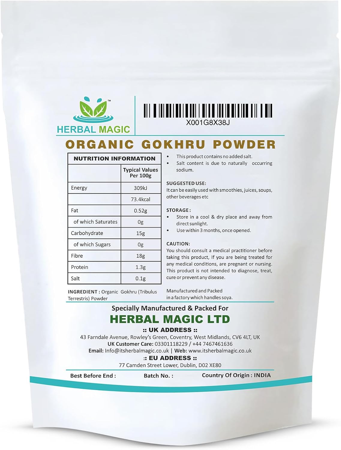 Organic Gokhru Powder