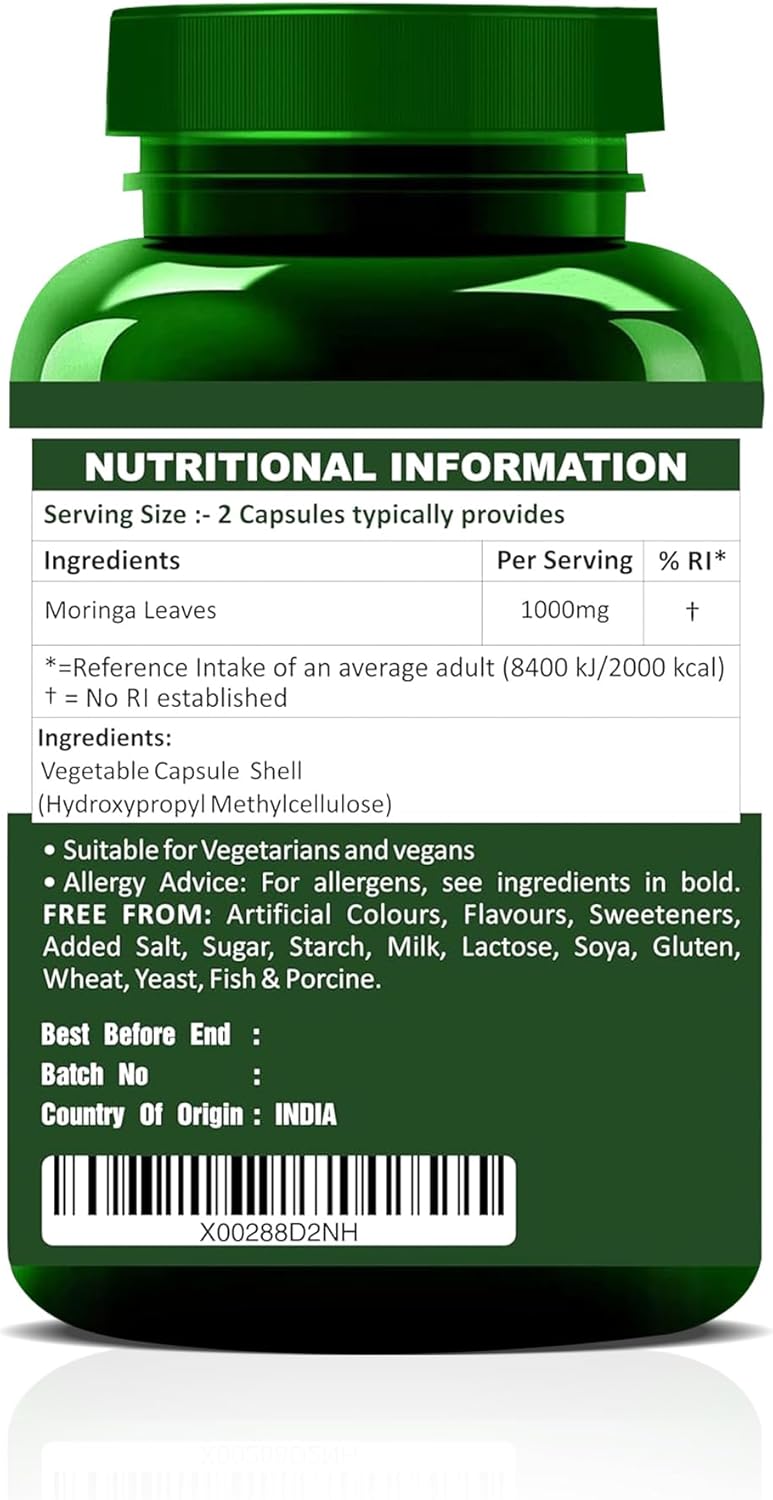 Moringa Leaves Powder Capsules