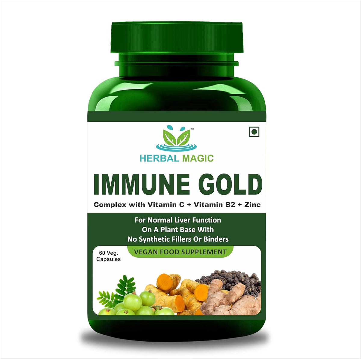 Immune Gold Vegan Food Supplement Capsules