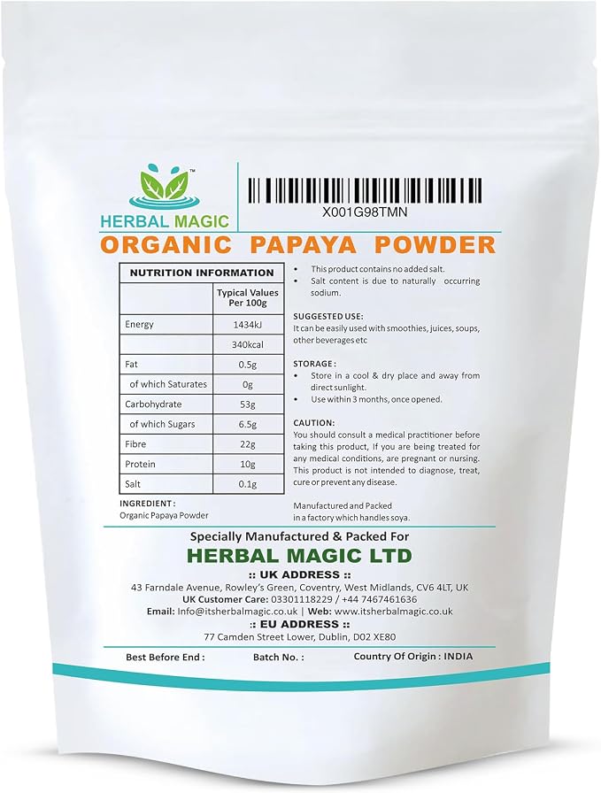 Organic Papaya Fruit Powder