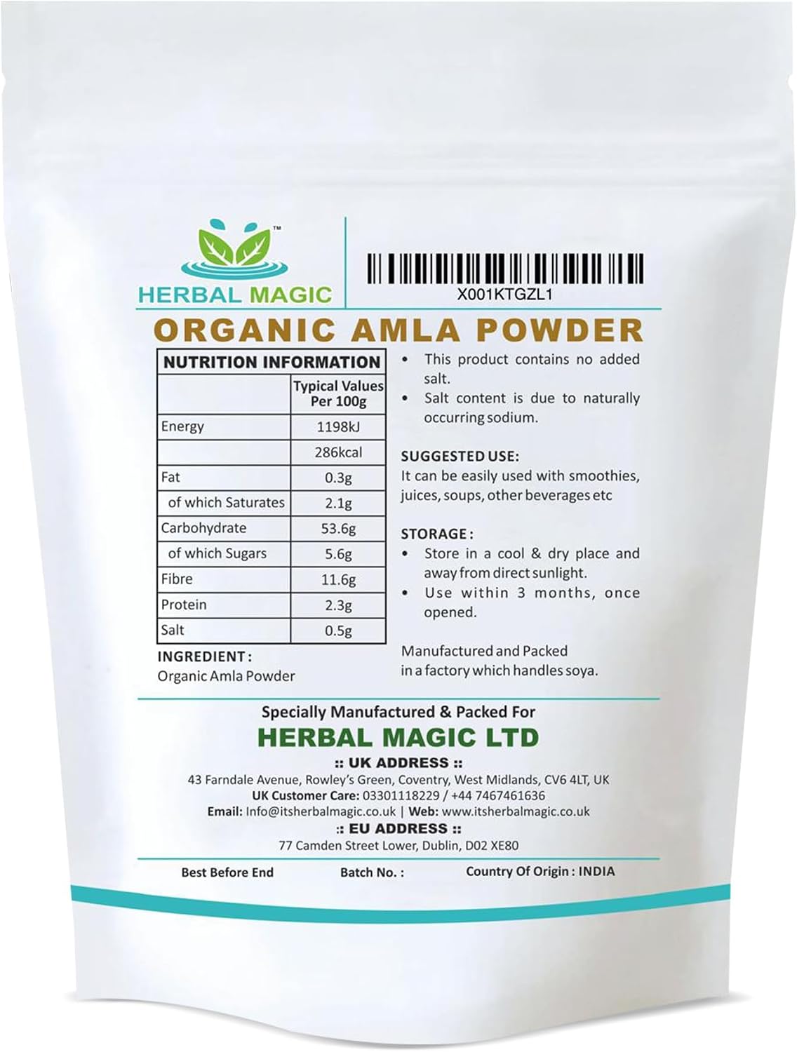 Organic Amla (Gooseberry) Powder