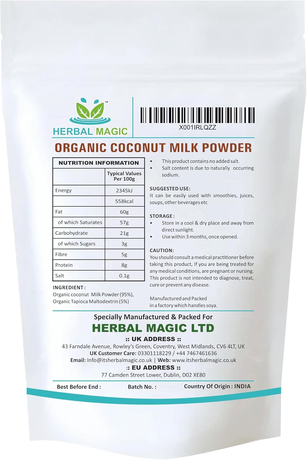 Organic Coconut Milk Powder
