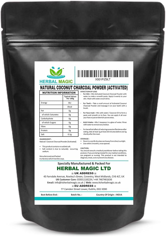 Natural Activated Coconut Charcoal Powder