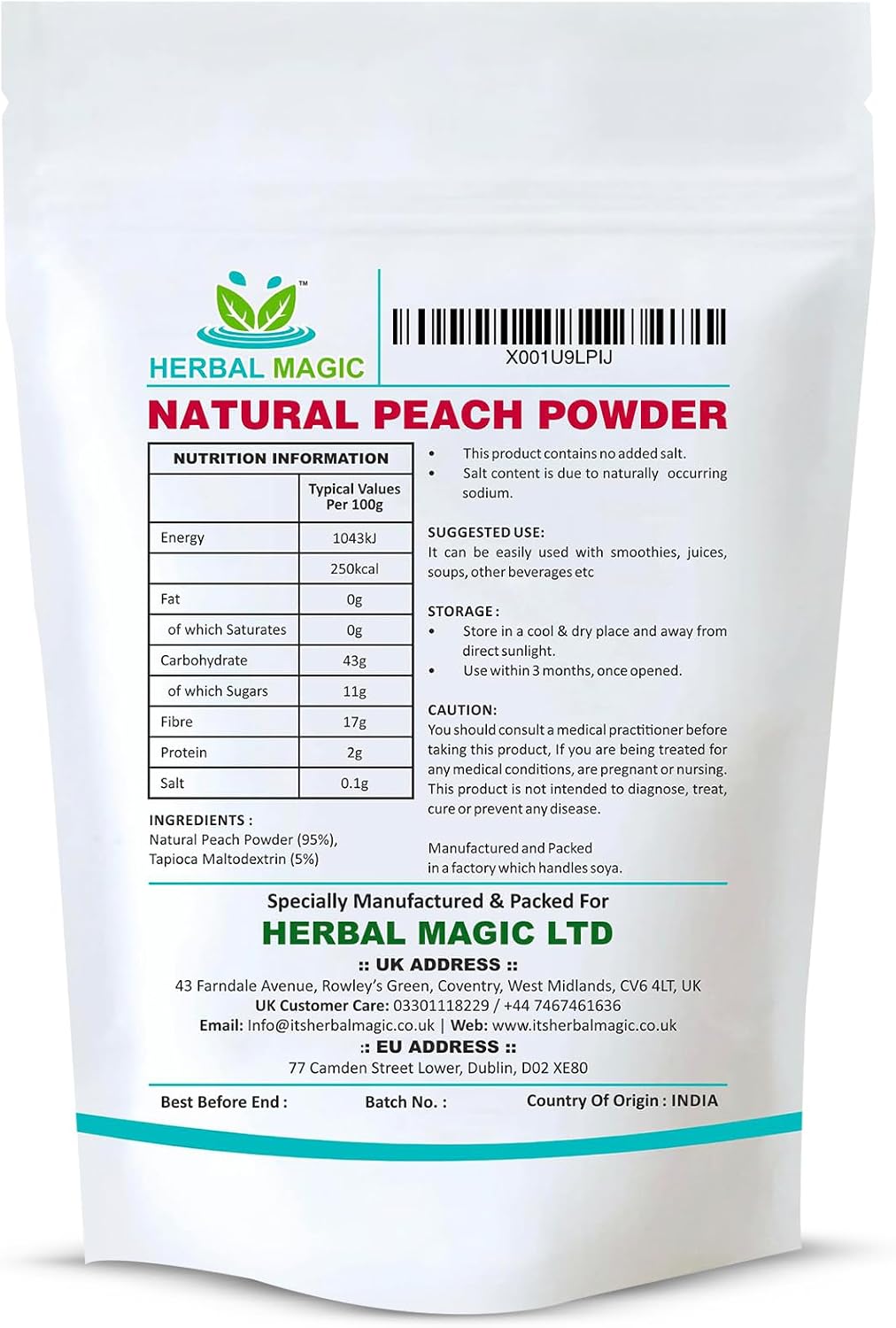 Natural Peach Powder