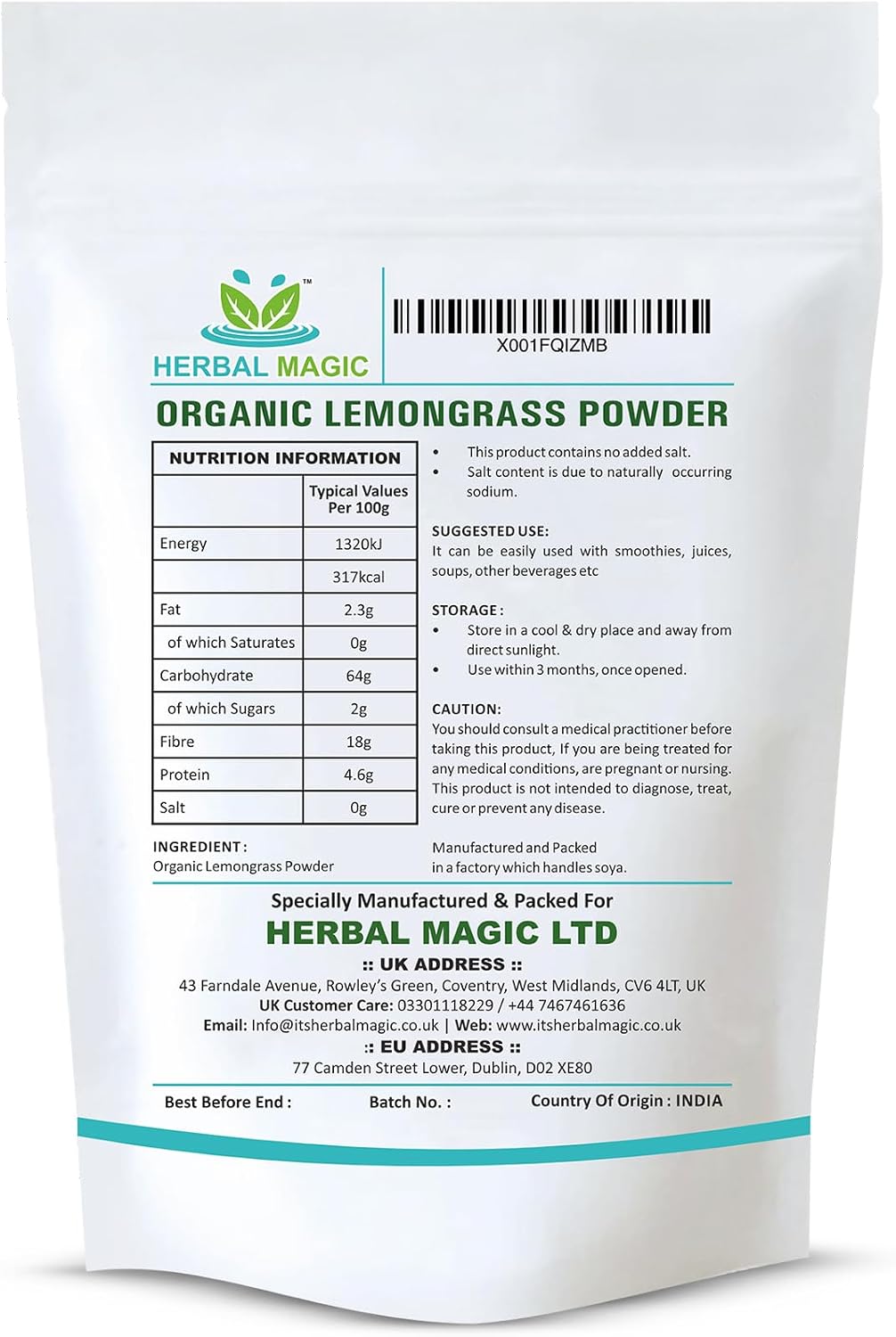 Organic Lemon Grass Powder
