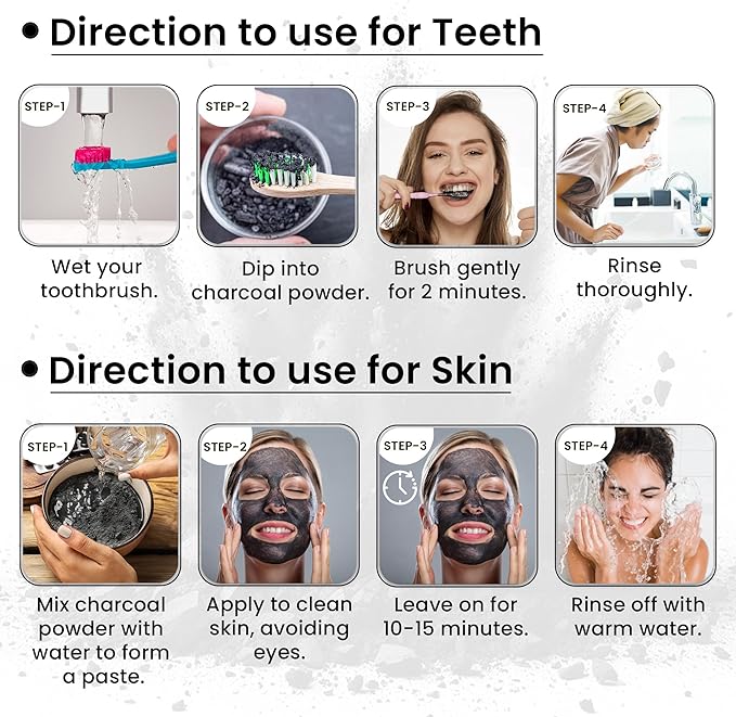 Natural Activated Coconut Charcoal Powder