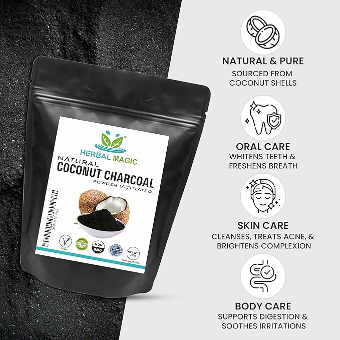 Natural Activated Coconut Charcoal Powder