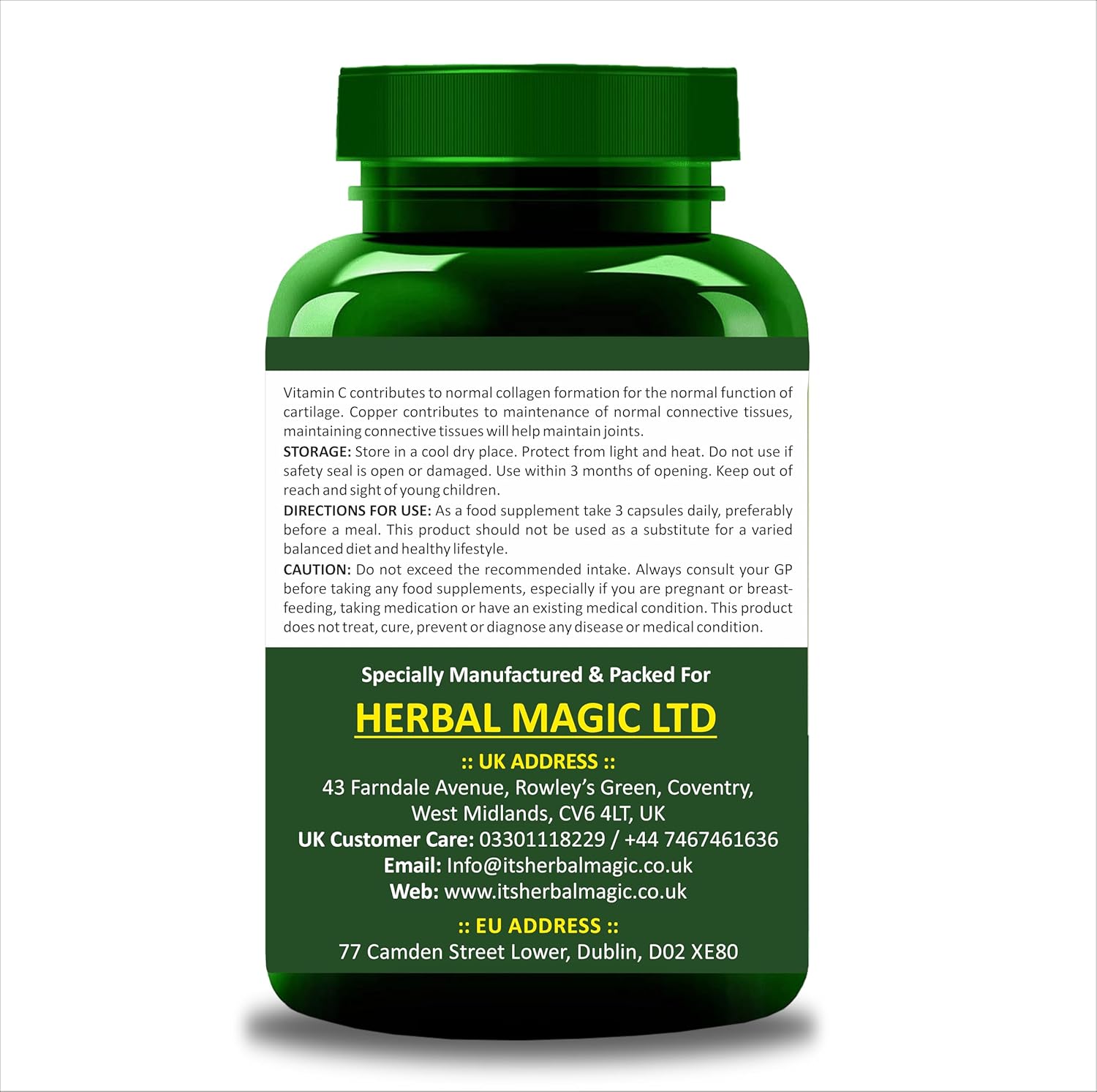 Herbal Magic Joint Support Supplement Capsules