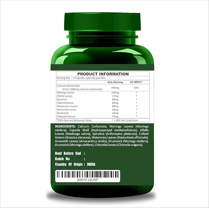 Calcium Capsules X 60 (400mg in 3 caps)