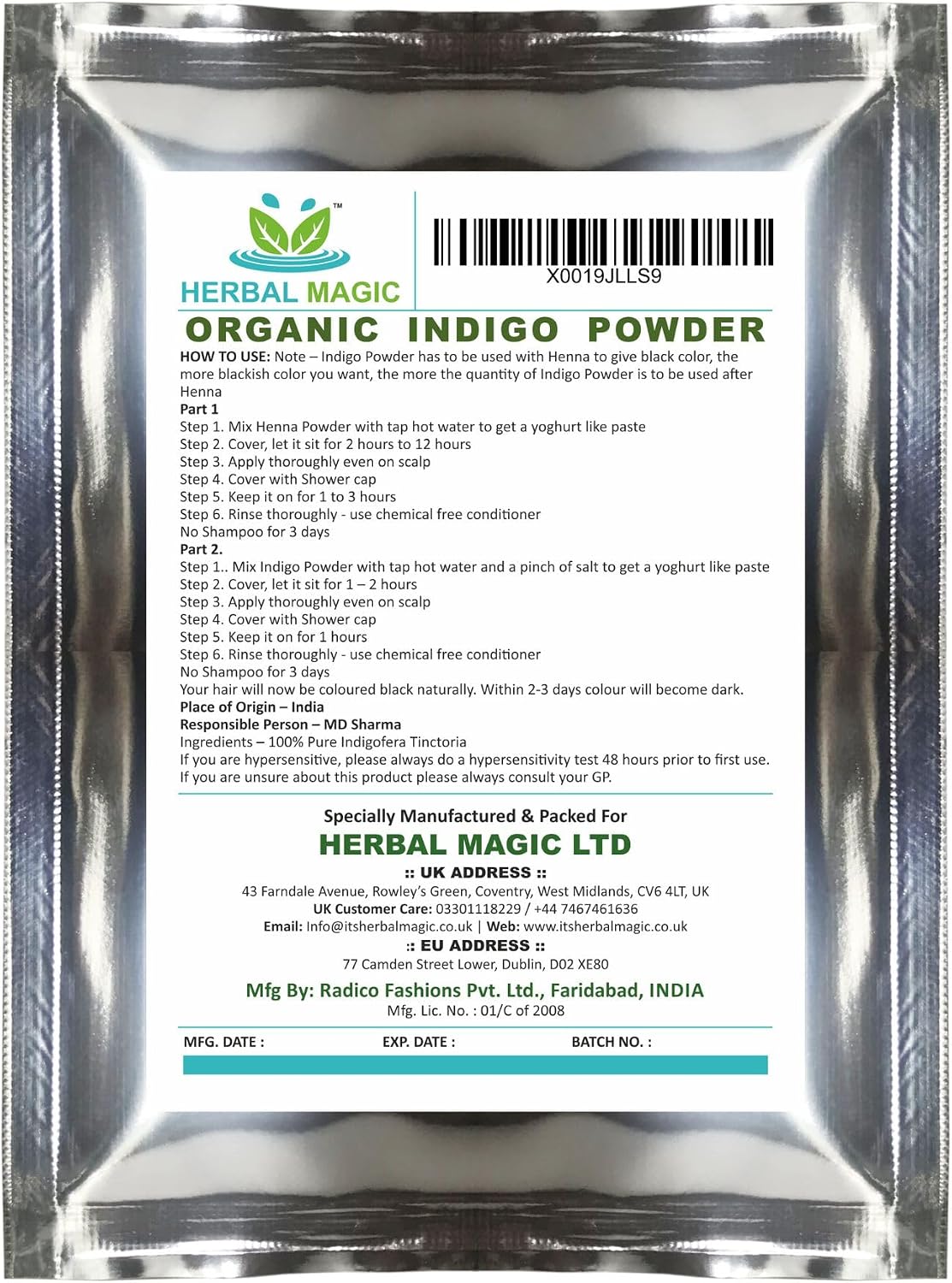 Henna Powder + Indigo Powder