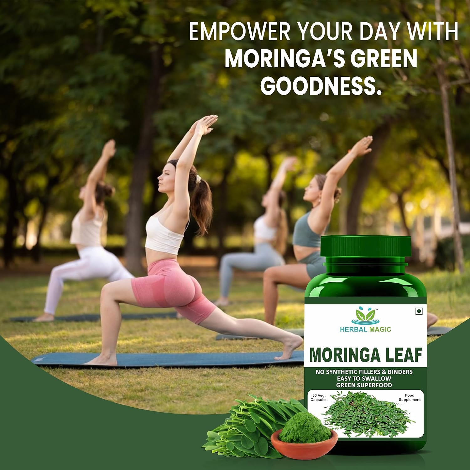 Moringa Leaves Powder Capsules