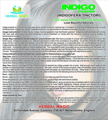 Organic Indigo Hair Dye Powder