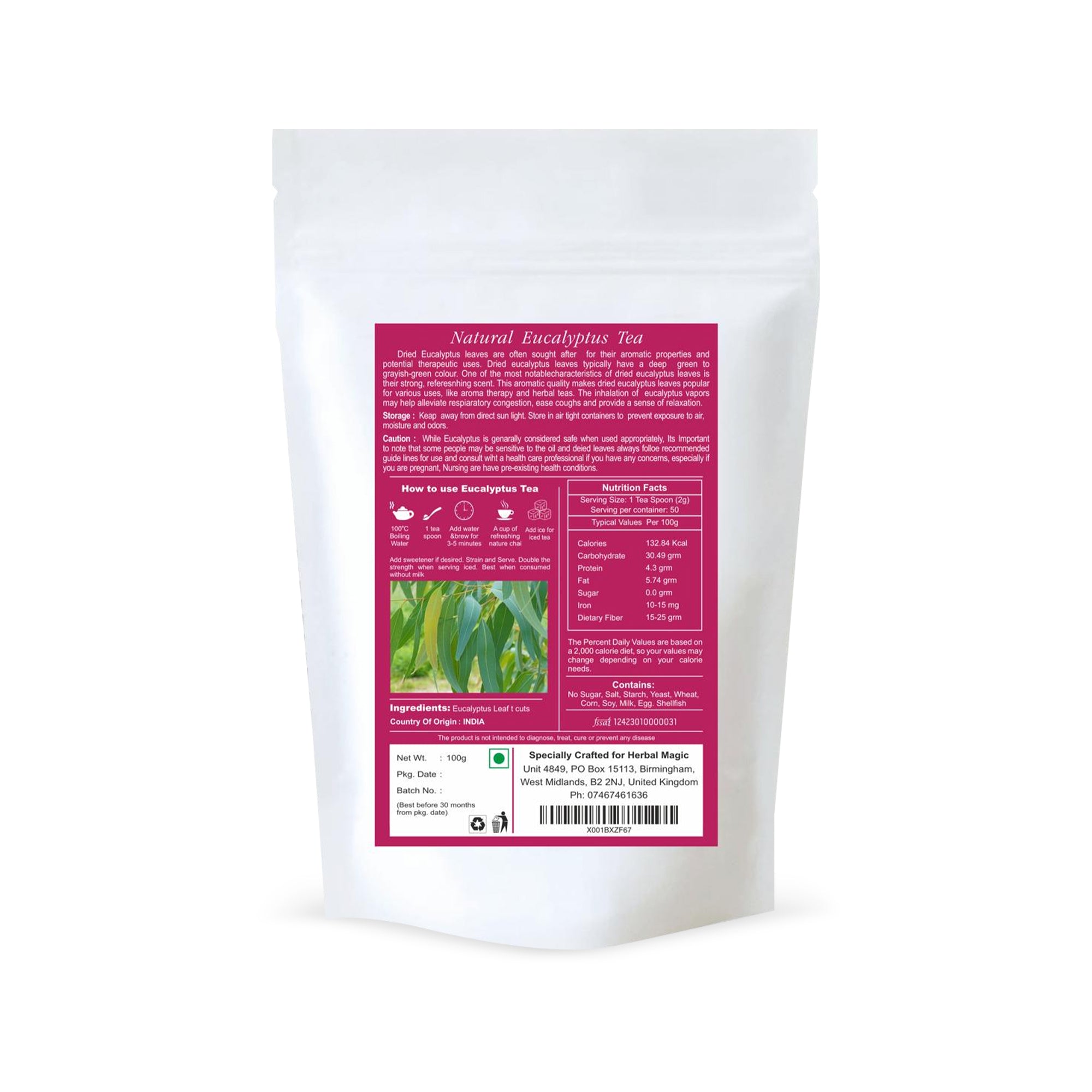 Eucalyptus Leaf Tea 100g