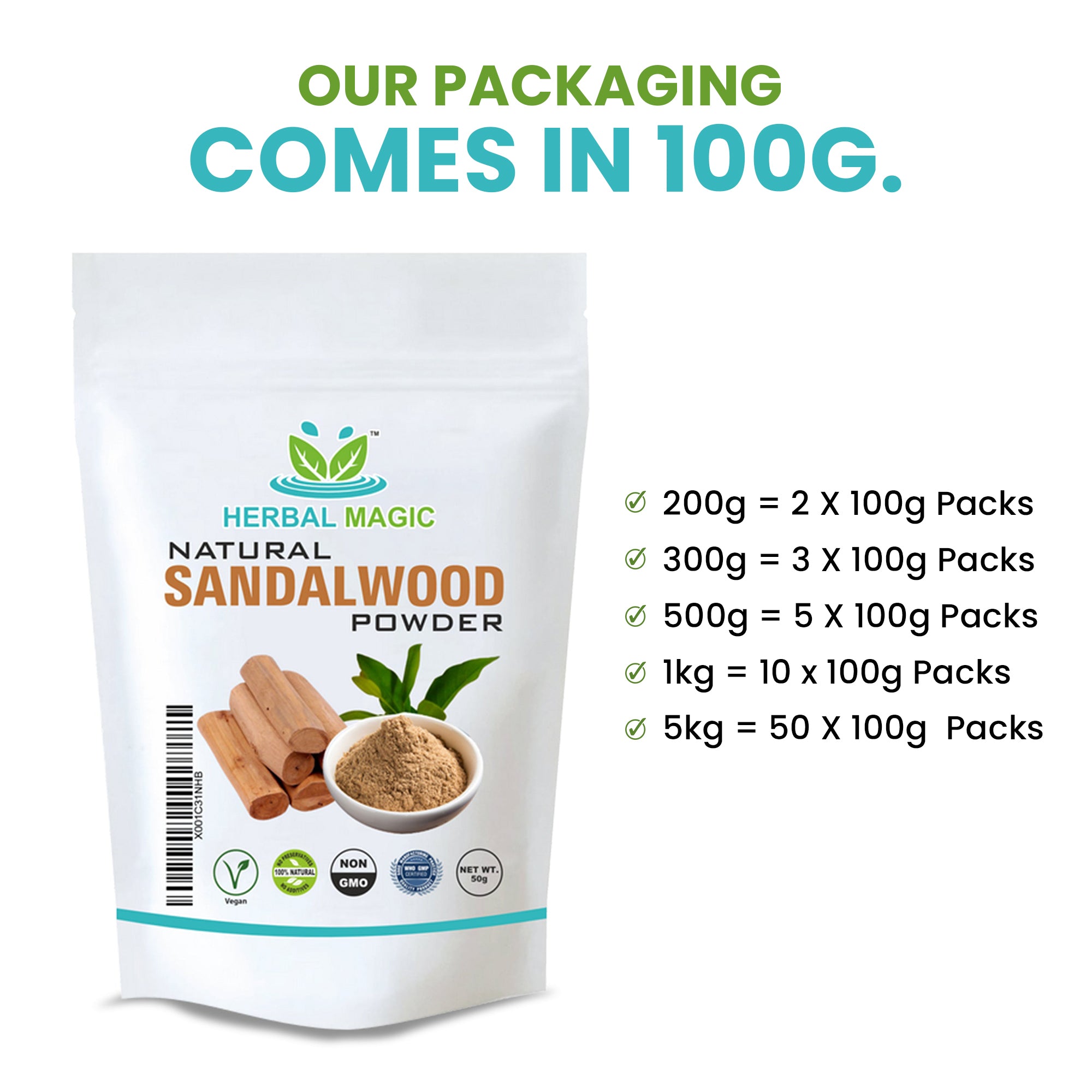Natural Sandalwood Powder