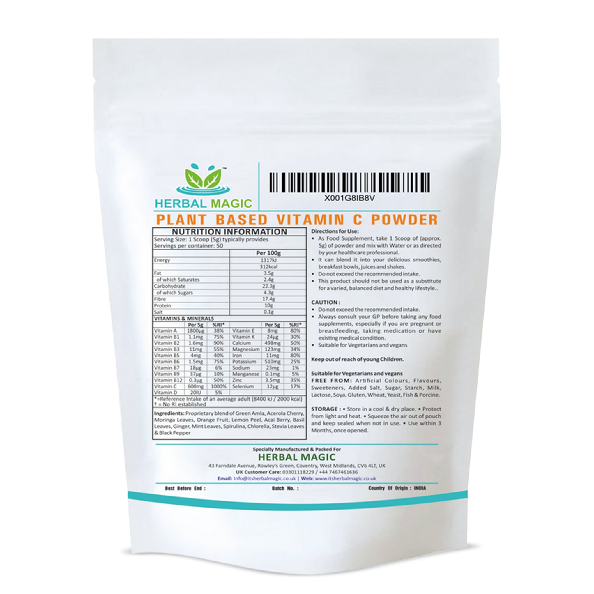 Plant Based Vitamin C Powder