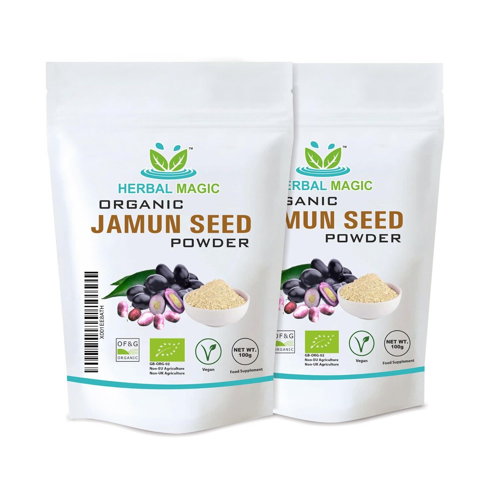 Organic Jamun Seeds Powder