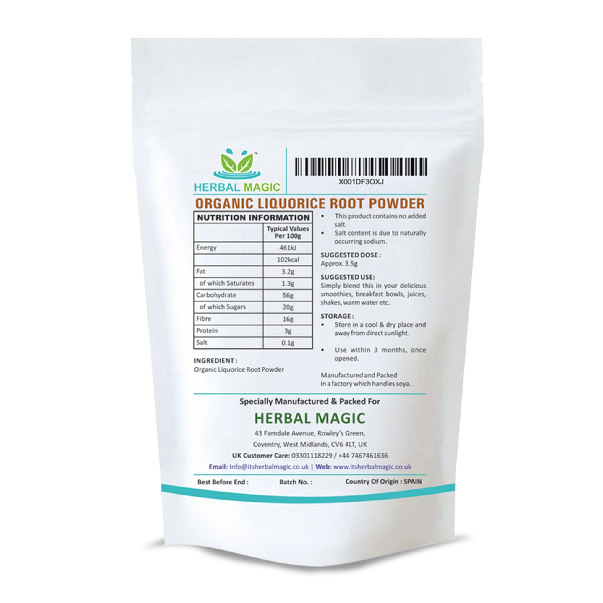 Organic Liquorice Root Powder