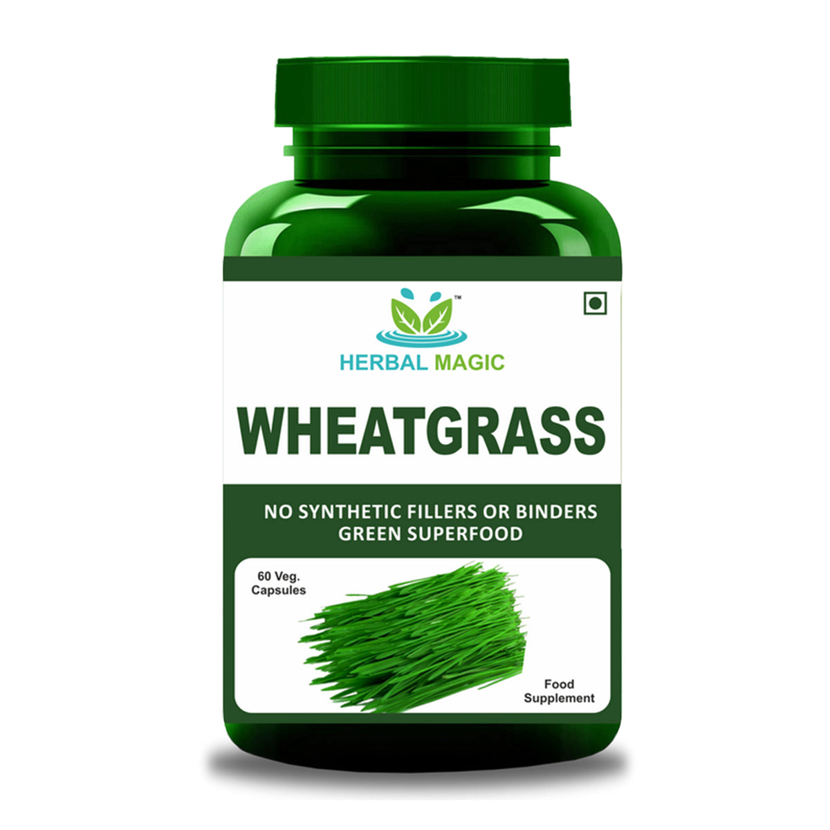 Pure & Natural Wheatgrass 60 Veg Capsules
