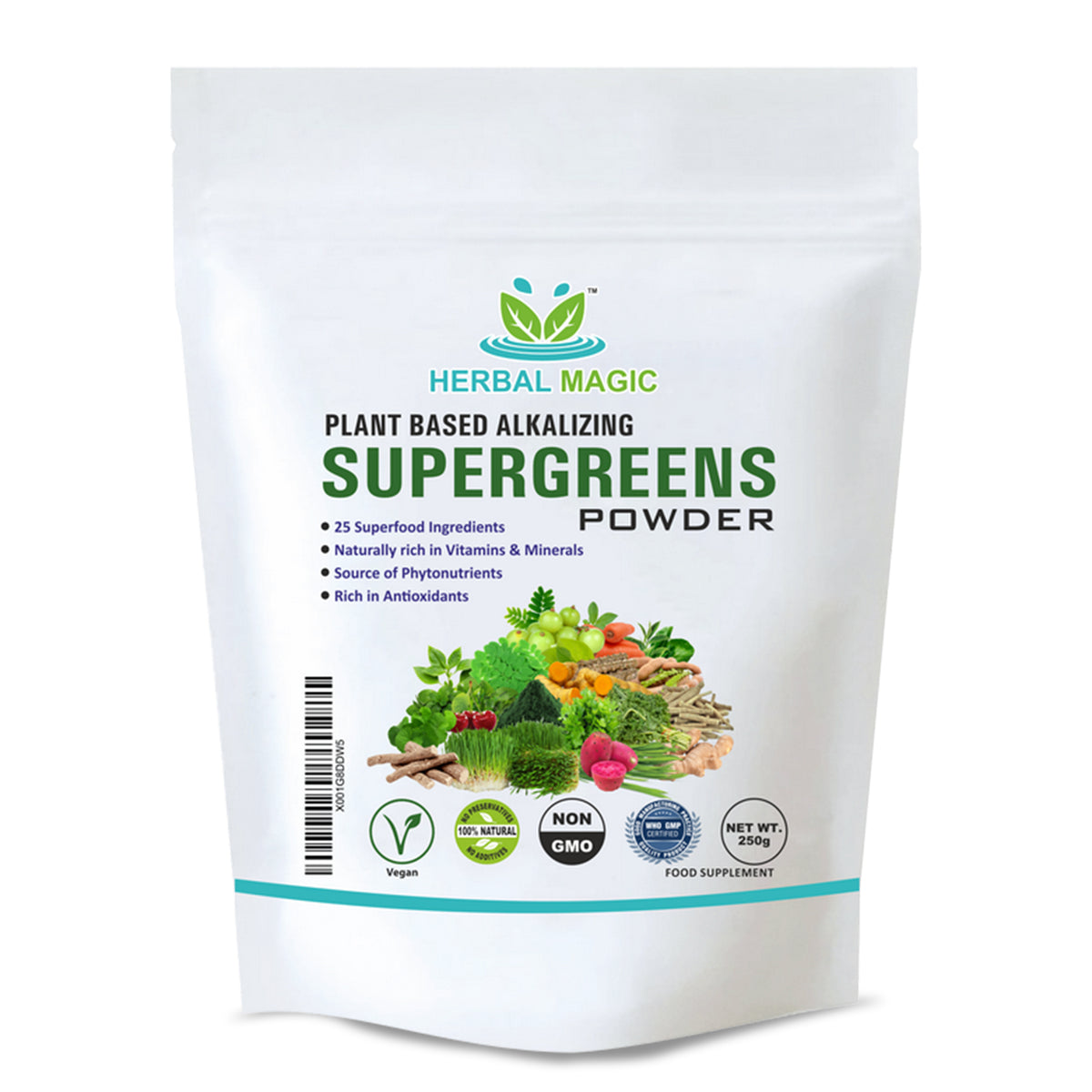 Plant Based Alkalizing Super Green Powder